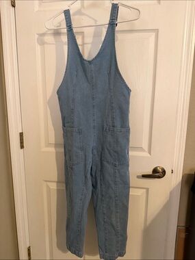 Light Blue Denim Overalls Jumpsuit for Women- No size(looks like a small)